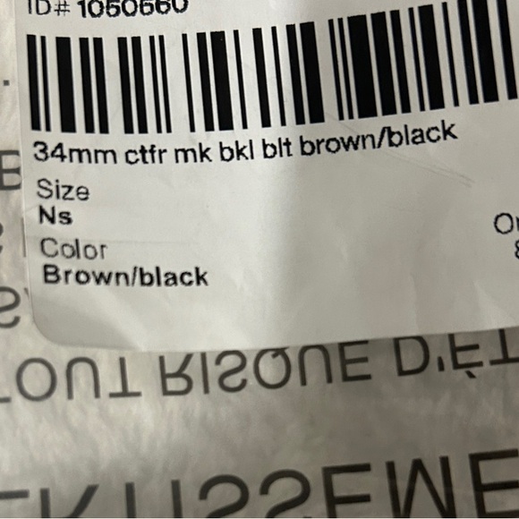 Michael Kors MK Logo Belt – Brown/Black – Brand New - Picture 4 of 4